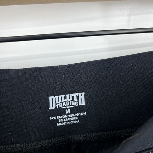 Duluth Trading Leggings Size Medium Women Black Wearwithall Ponte Knit 28 Inch - Picture 4 of 8